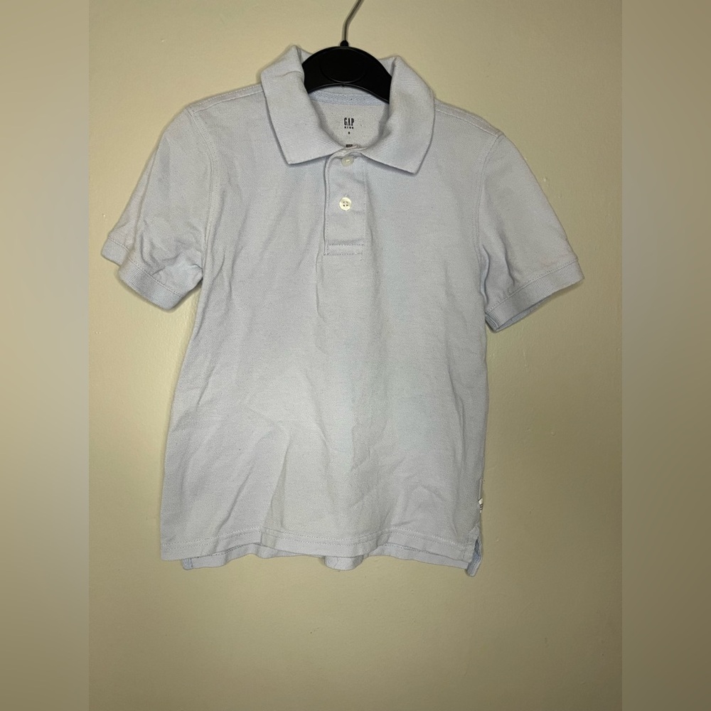 GAP Kids Light Blue Polo Shirt Boys Size Small